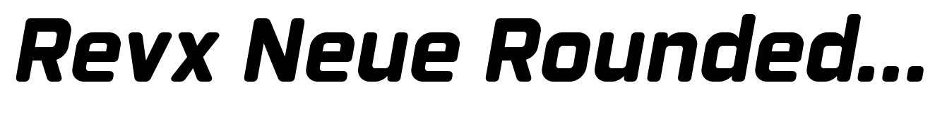 Revx Neue Rounded Black Italic